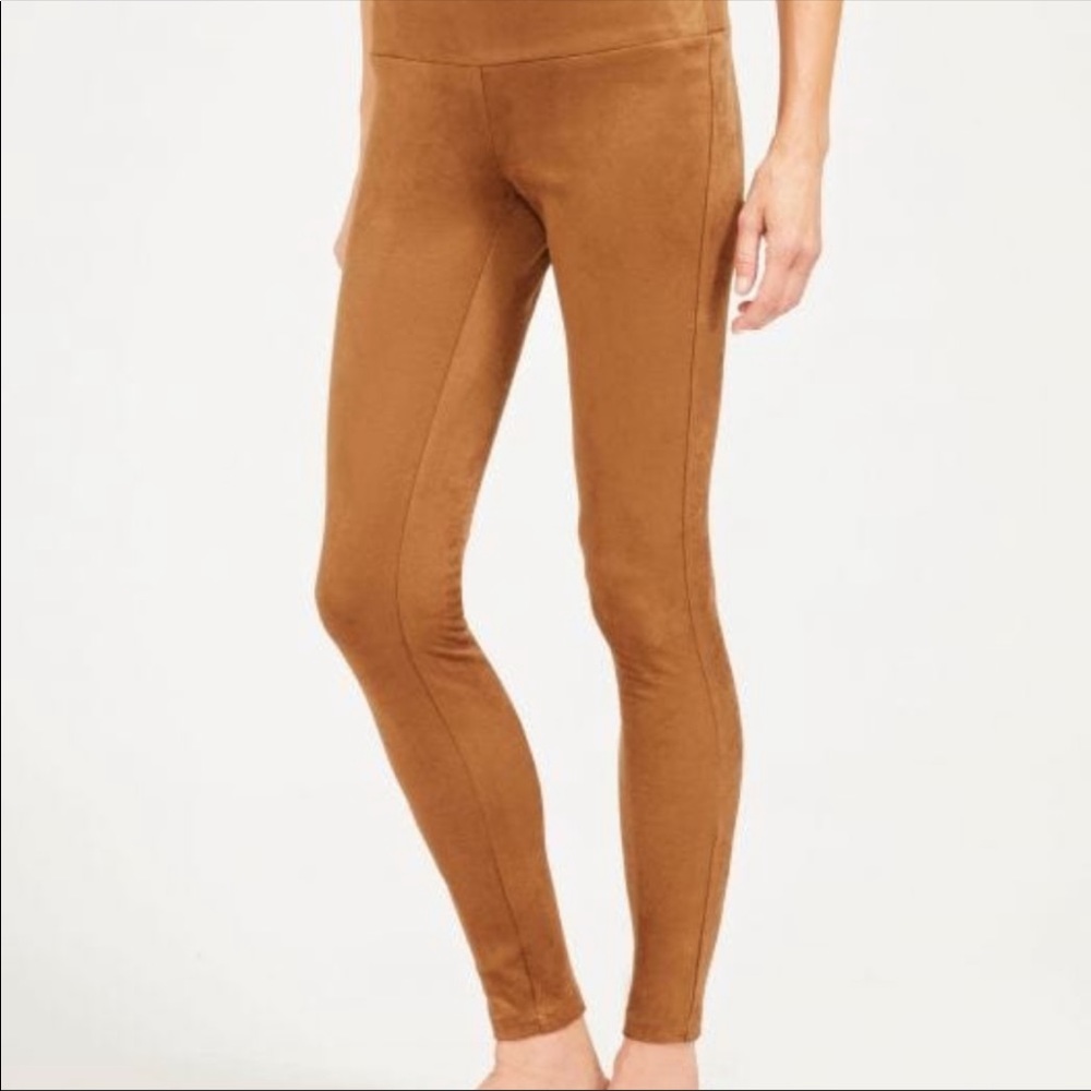 J. McLaughlin brown faux suede leggings sz xs
